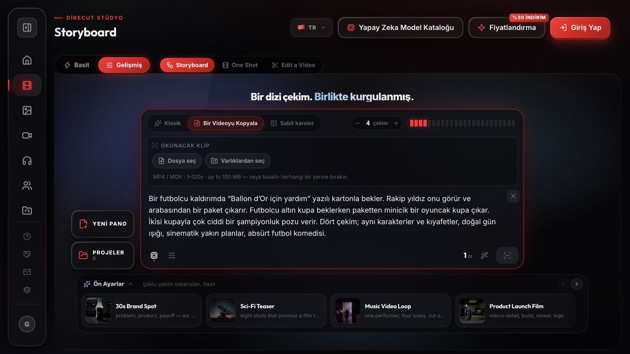Kaynak klibi yükle